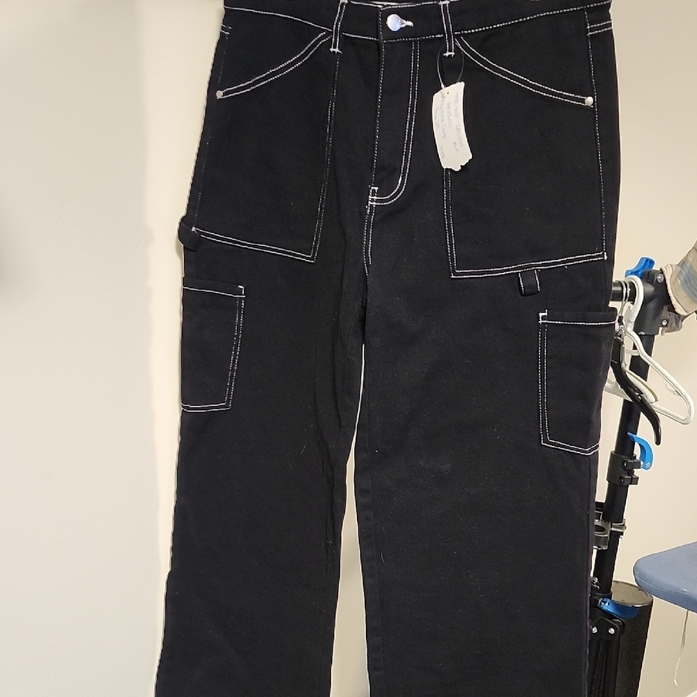 ⭐ NWT Harlow Men's Black Relaxed Jeans